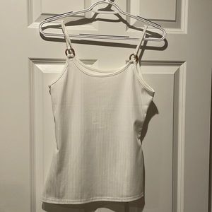 white tank top detailing